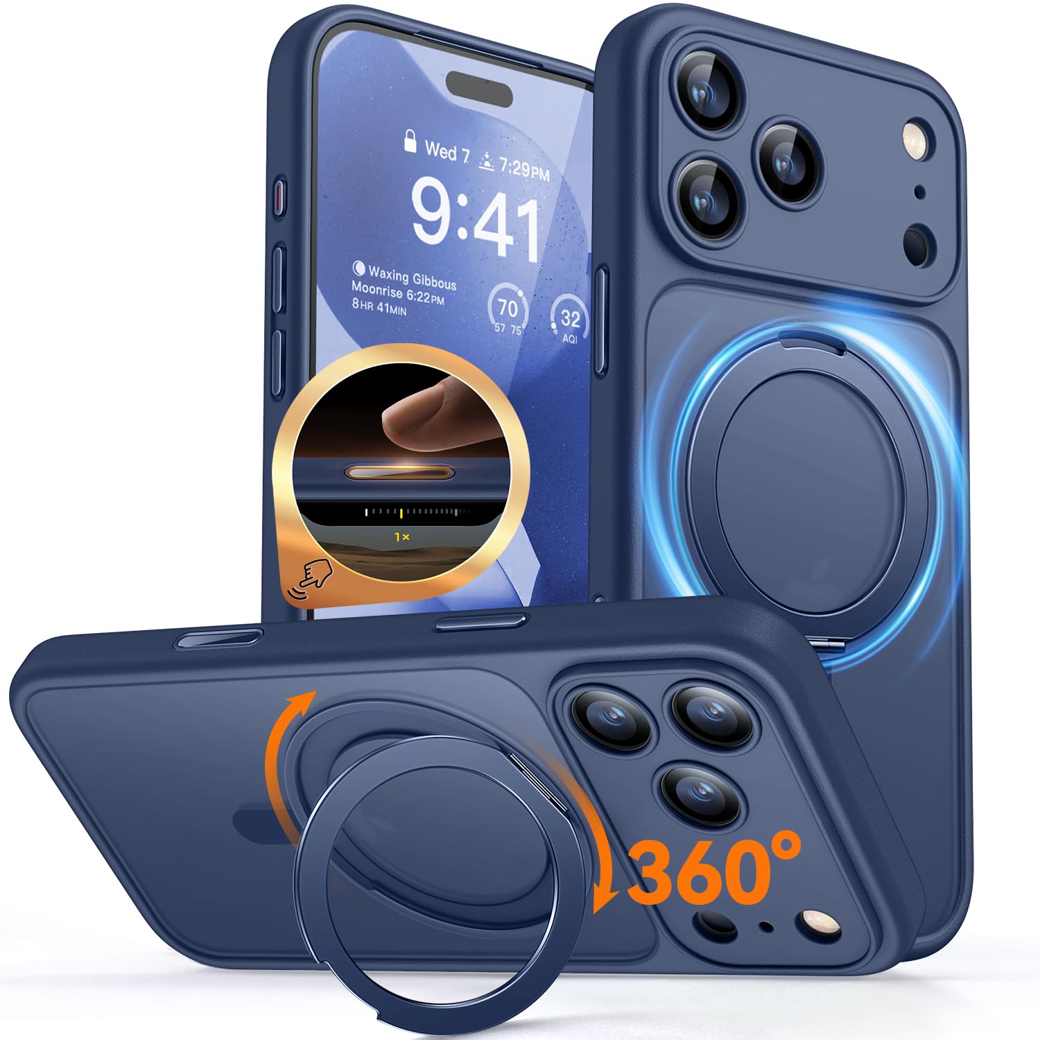 Amazon.com: CANSHN 360° Spin Magnetic Stand for iPhone 17 Pro Case Amazon.com: CANSHN 360° Spin Magnetic Stand for iPhone 17 Pro Case